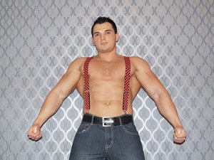 White gay muscularbeauty smoking